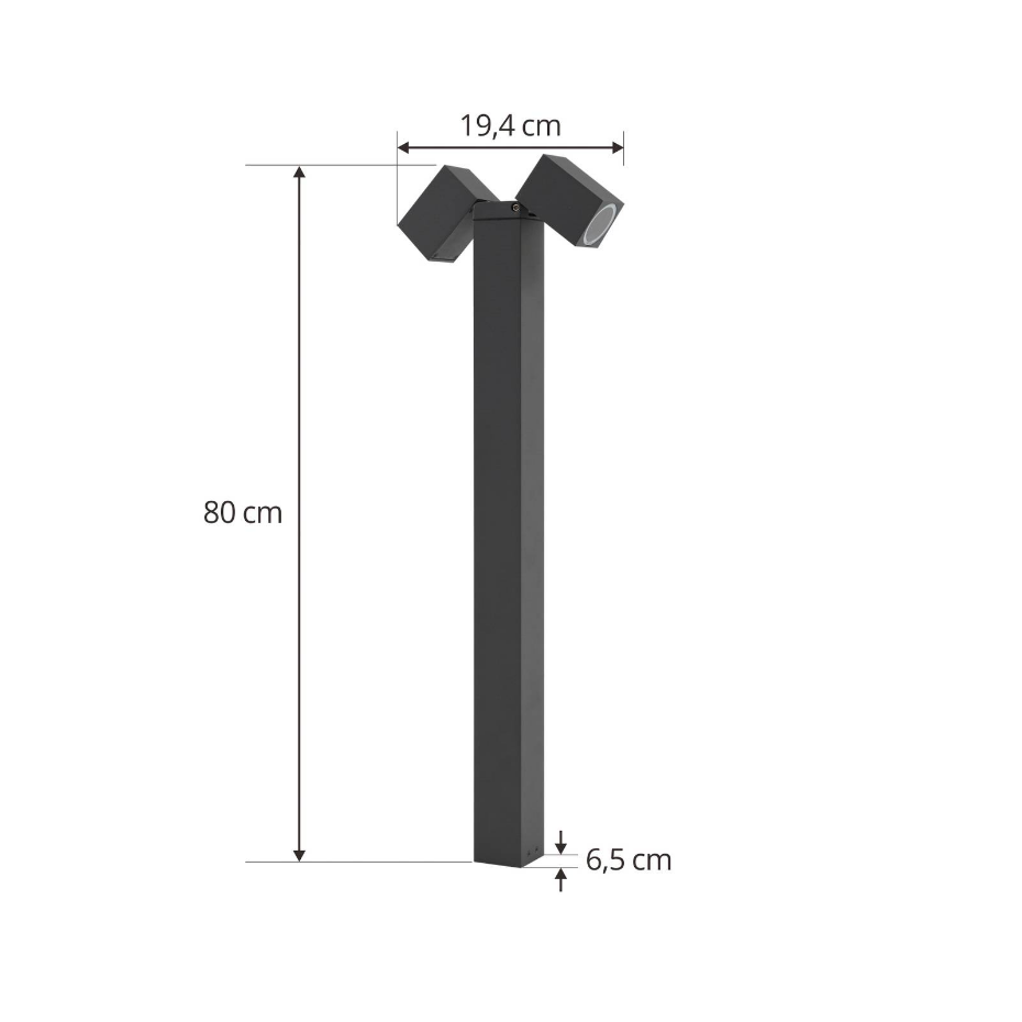Luminaire extérieur en aluminium moderne