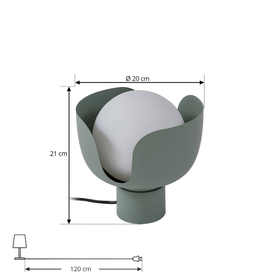 Lampe à poser en métal moderne, Fiora