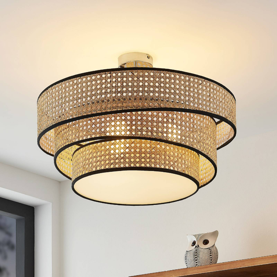 Plafonnier en bambou moderne, Elowen