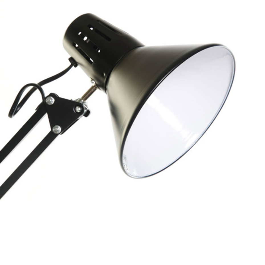 Lampe de bureau articulée flexo métal noir 22x39x69cm