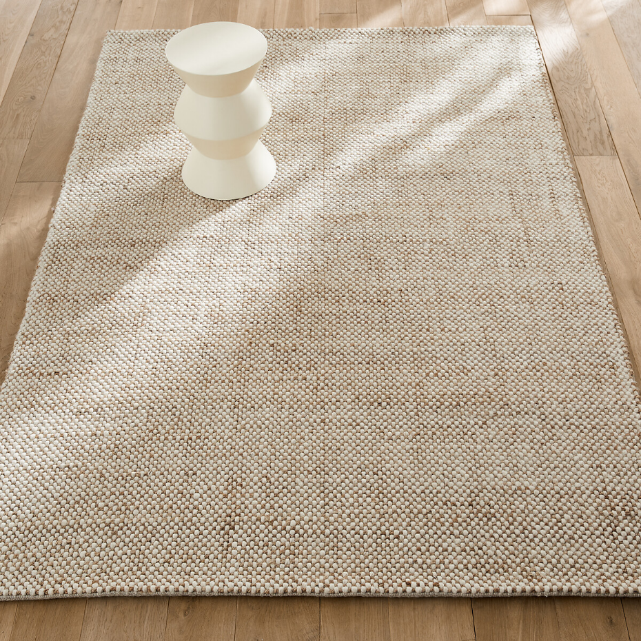 Tapis laine et jute, tissé main, Ishaan