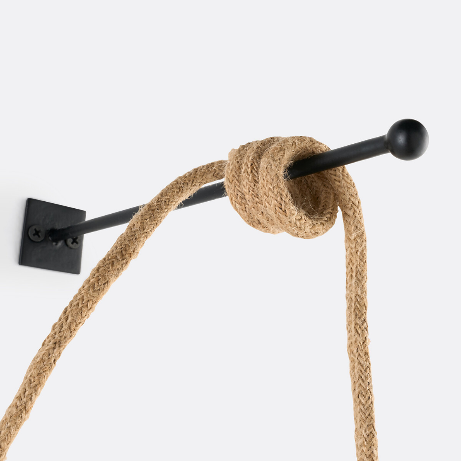 Lot de 2 crochets muraux de fixation, Baulind