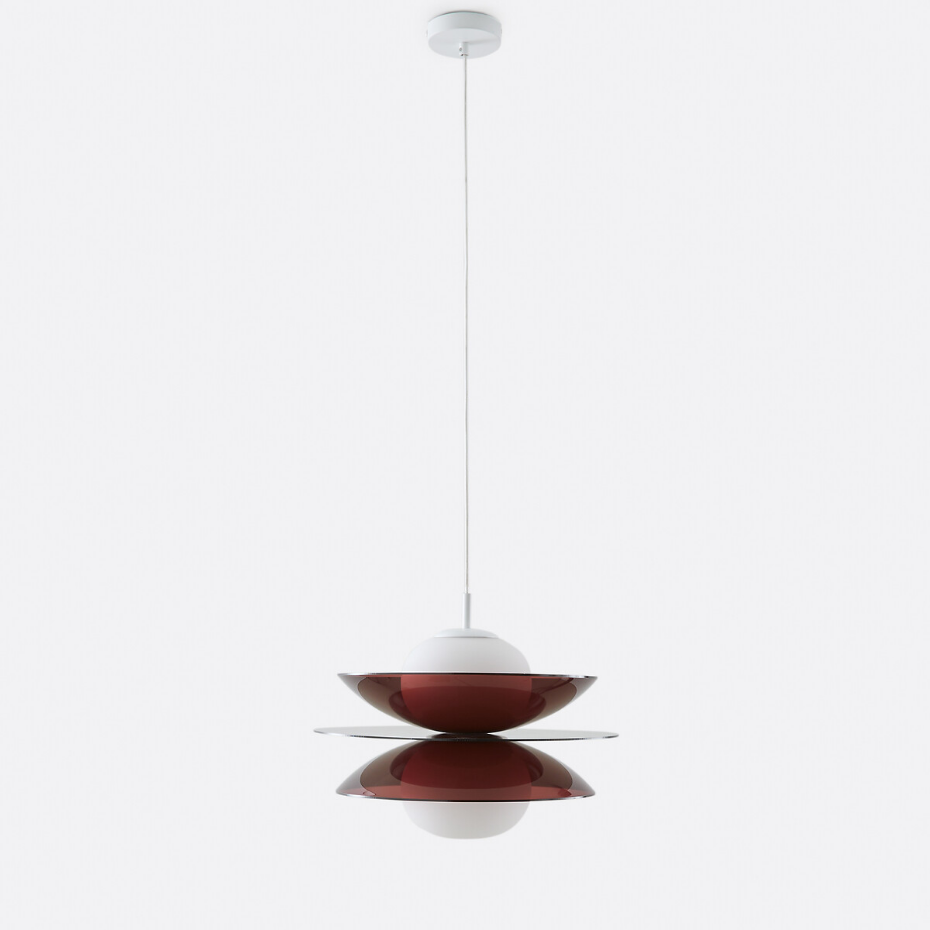 Suspension plexiglas et verre opalin, Okara