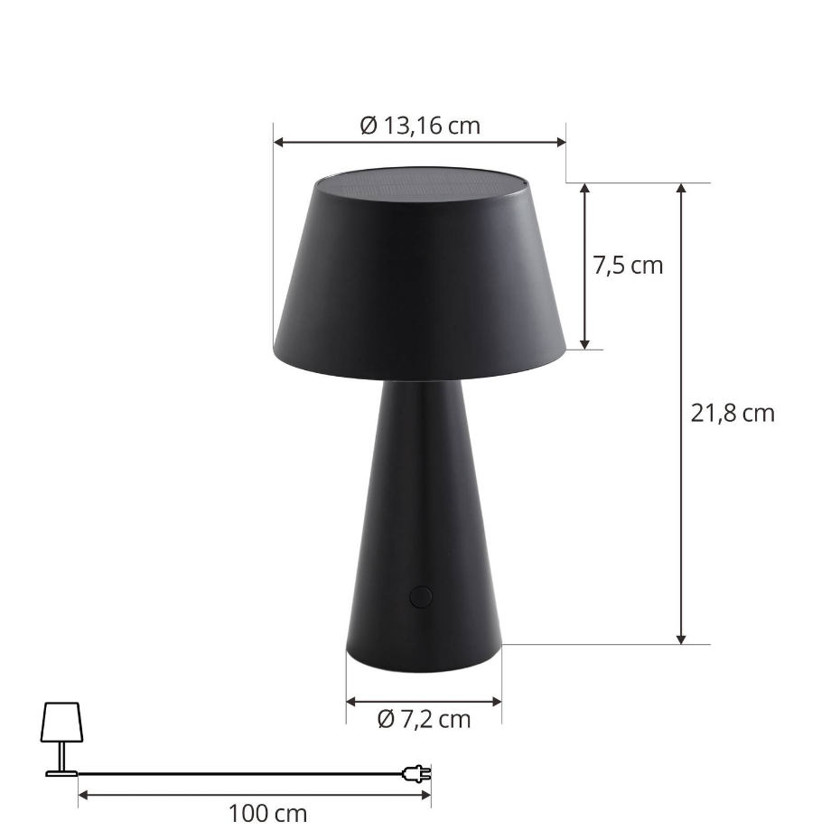 Lampe solaire  moderneLED, Lirinor