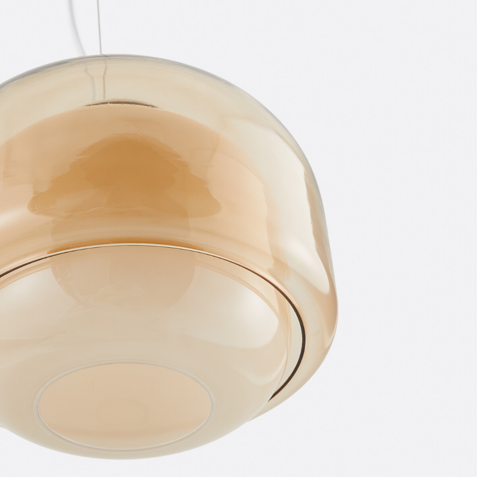 Suspension en verre coloré Ø30,5 cm, KINOKO