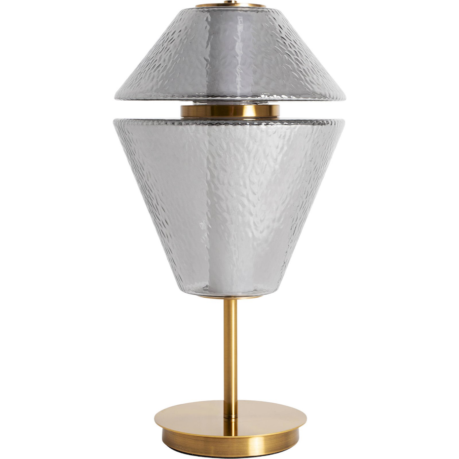 Lampe de salon vintage en cristal translucide