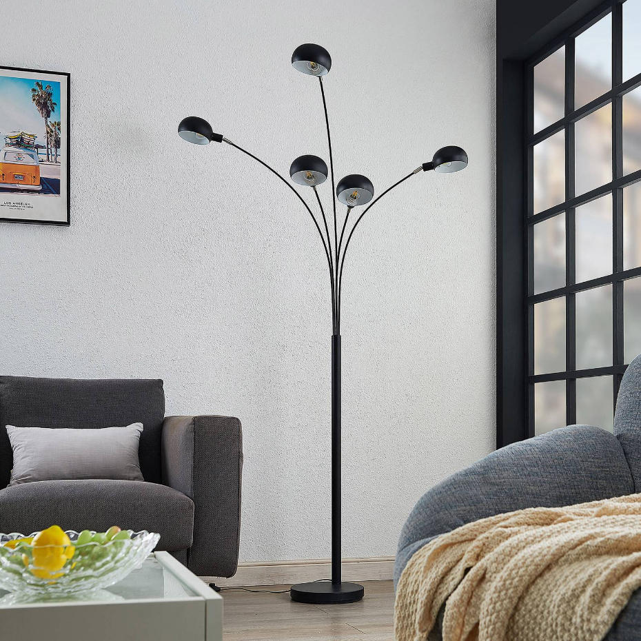 Lampadaire en métal moderne, Jewa