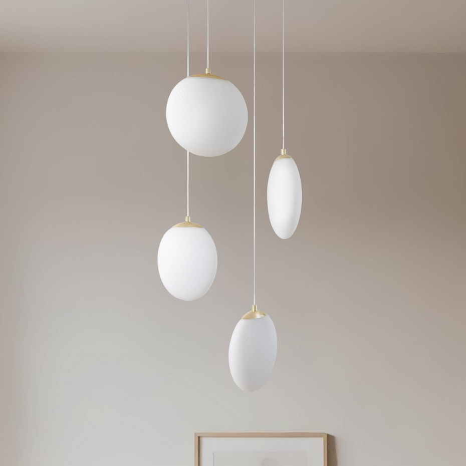 Suspension en verre moderne, Lunelle
