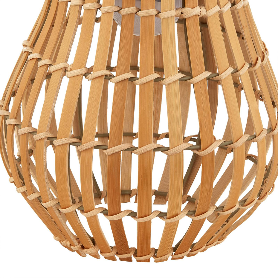 Lampe solaire extérieur en bambouLED, Amaria
