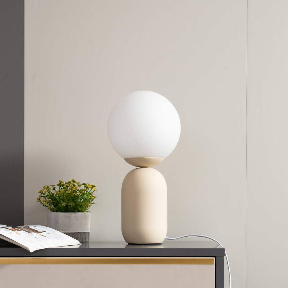 Lampe à poser en verre moderne, Lennes