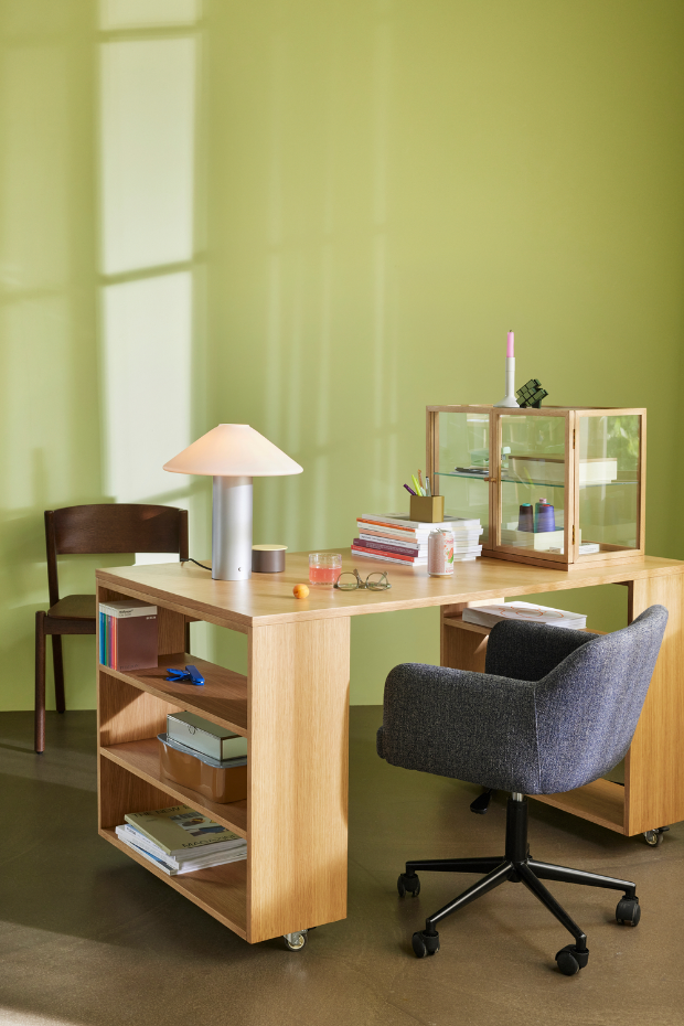 Lampe de table en fer et verre ORBIT