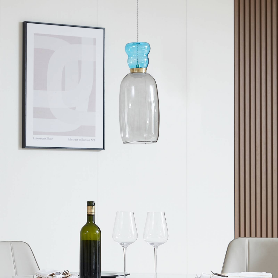 Suspension en verre jeunesLED, Fay