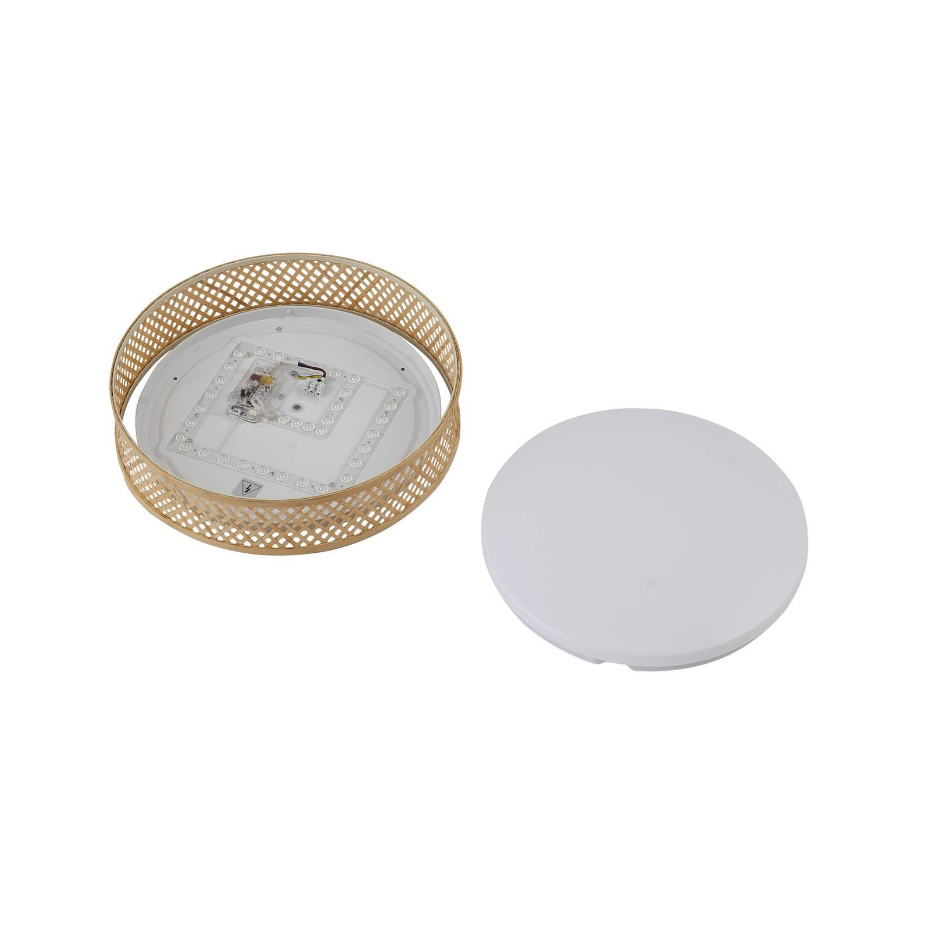 Plafonnier en bambou moderneLED, Eilif