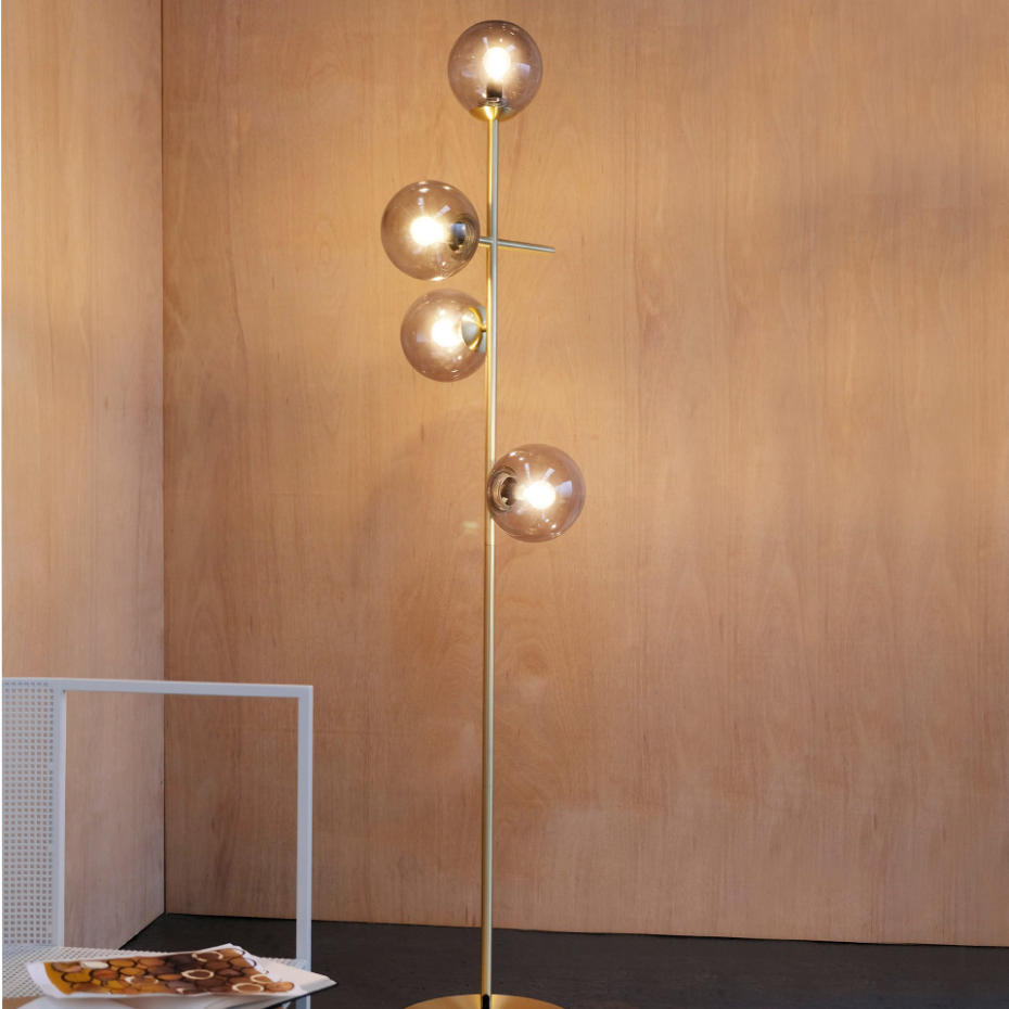 Lampadaire en Verre et Métal COMO