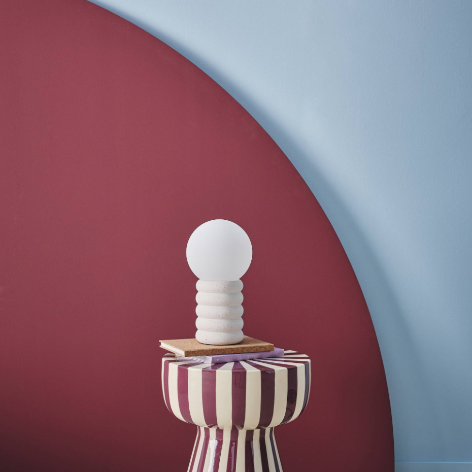 Lampe à poser intérieur céramique moucheté H 28cm ZOE