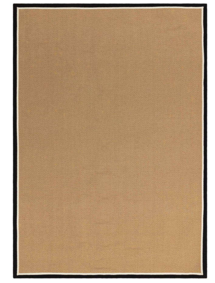 Tapis chambre et salon en jute moderne DORO