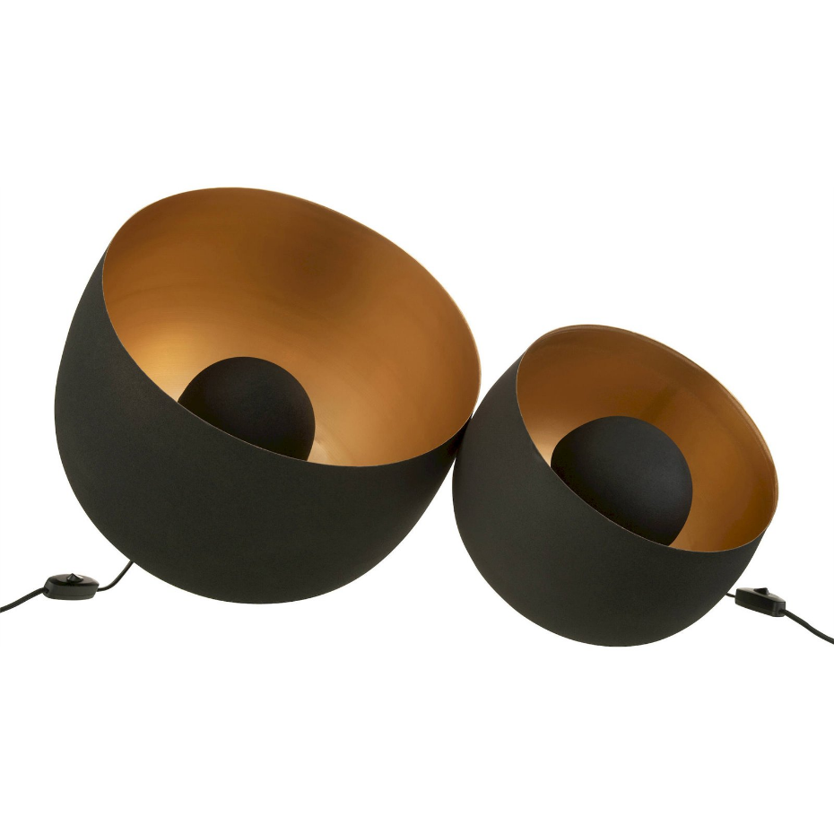 Lampe de salon ronde en métal