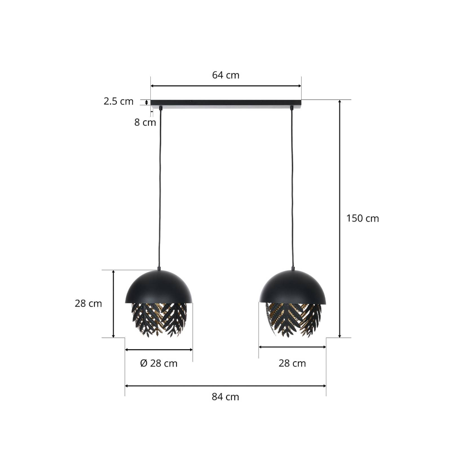Suspension en métal design, Aparas