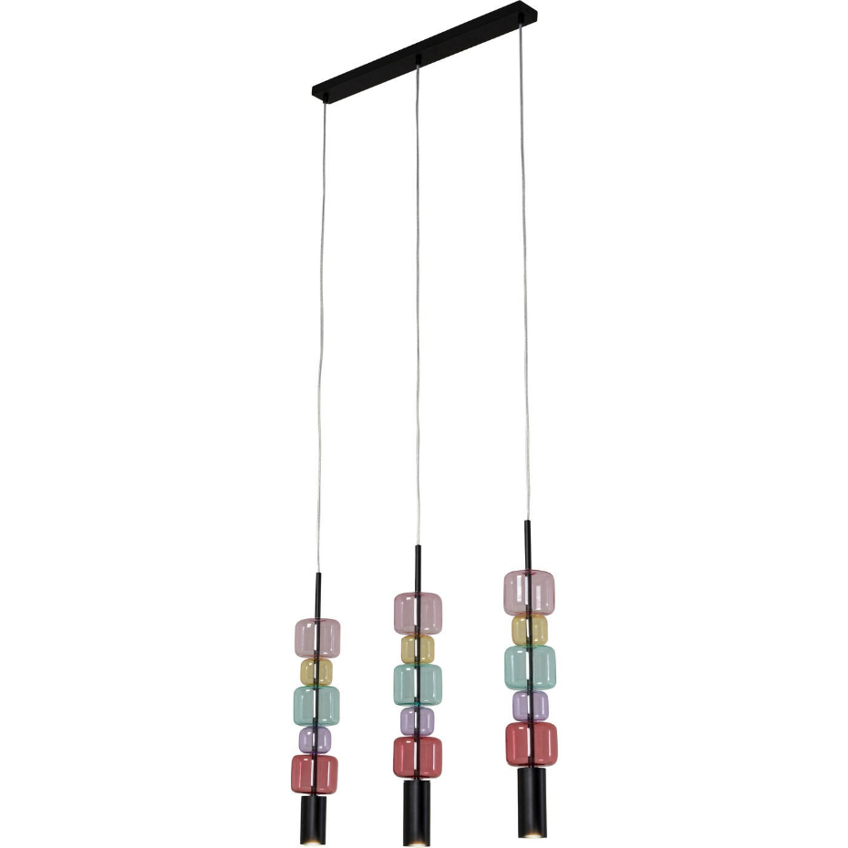Suspension en verre et acier, CANDY BAR