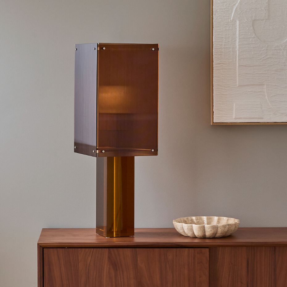 Lampe acrylique colorée, Akrilona