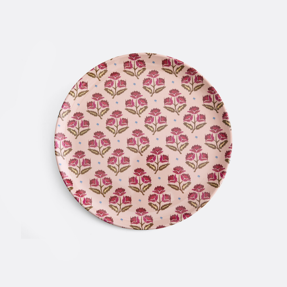 Plateau rond imprimé floral, ANTES