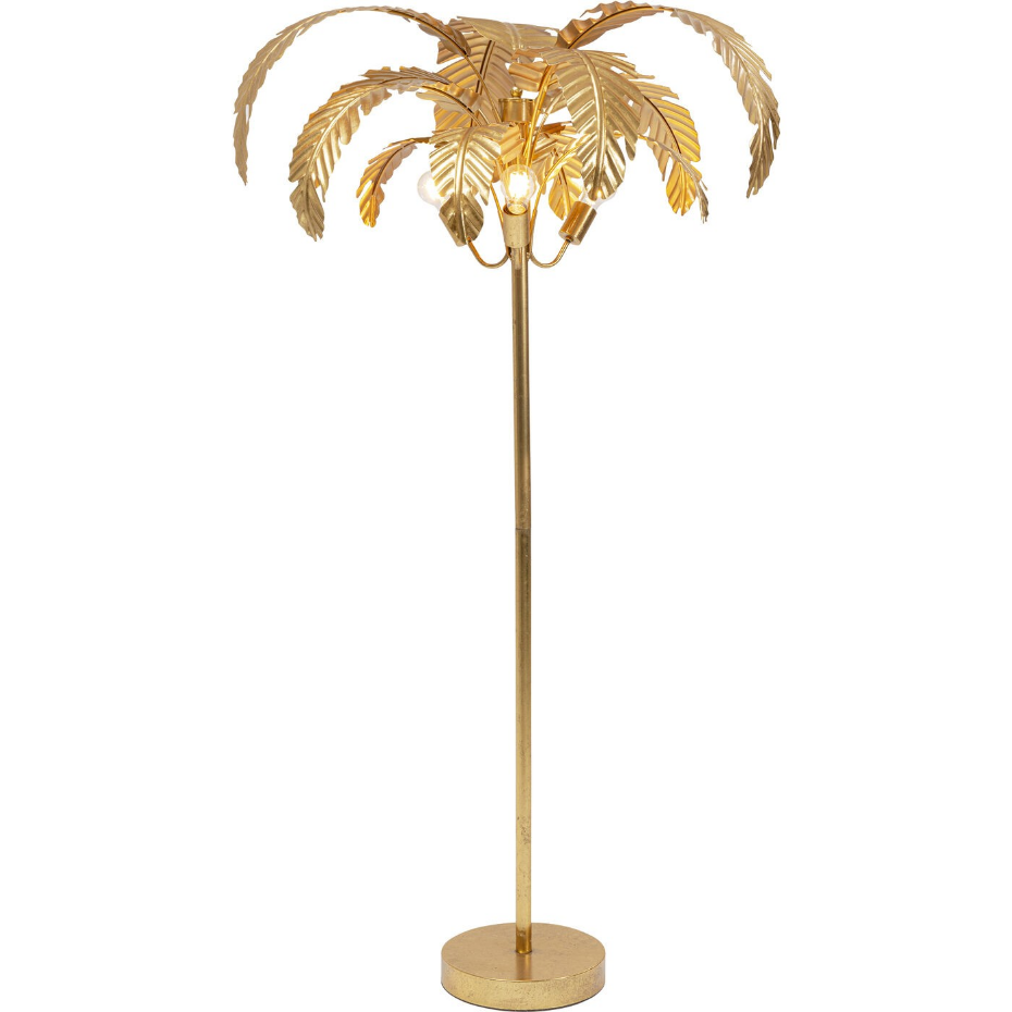 Lampadaire feuilles de palmier en acier