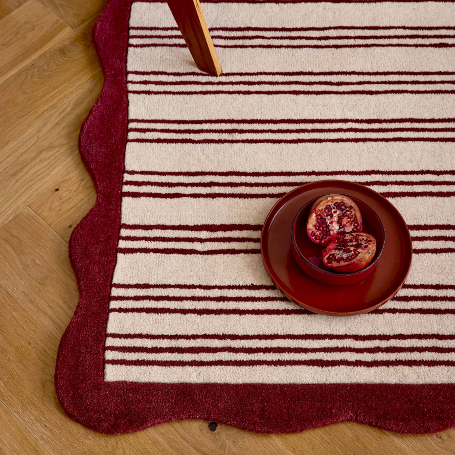 Tapis en laine et coton rectangulaire  d'orage