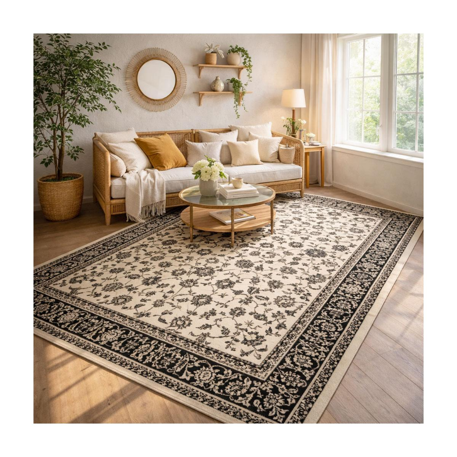 Tapis oriental tissé motif ancestral LYN1 NOMED