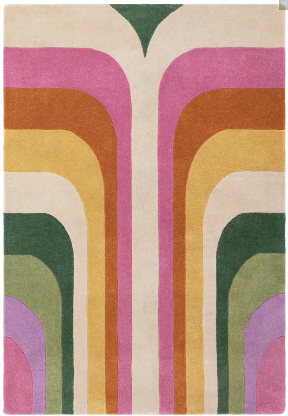 Tapis salon et chambre moderne style rétro TIPPY
