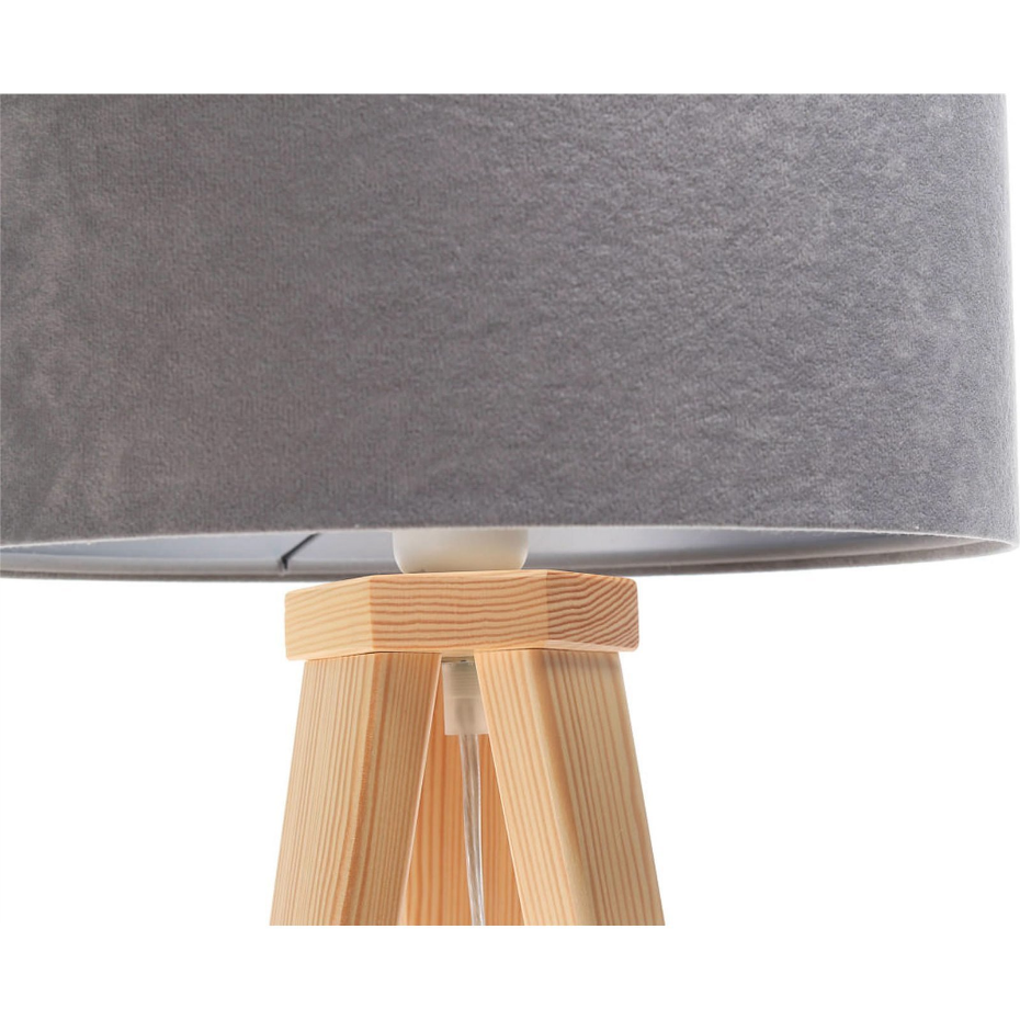 Lampe de chevet en bois Glamour