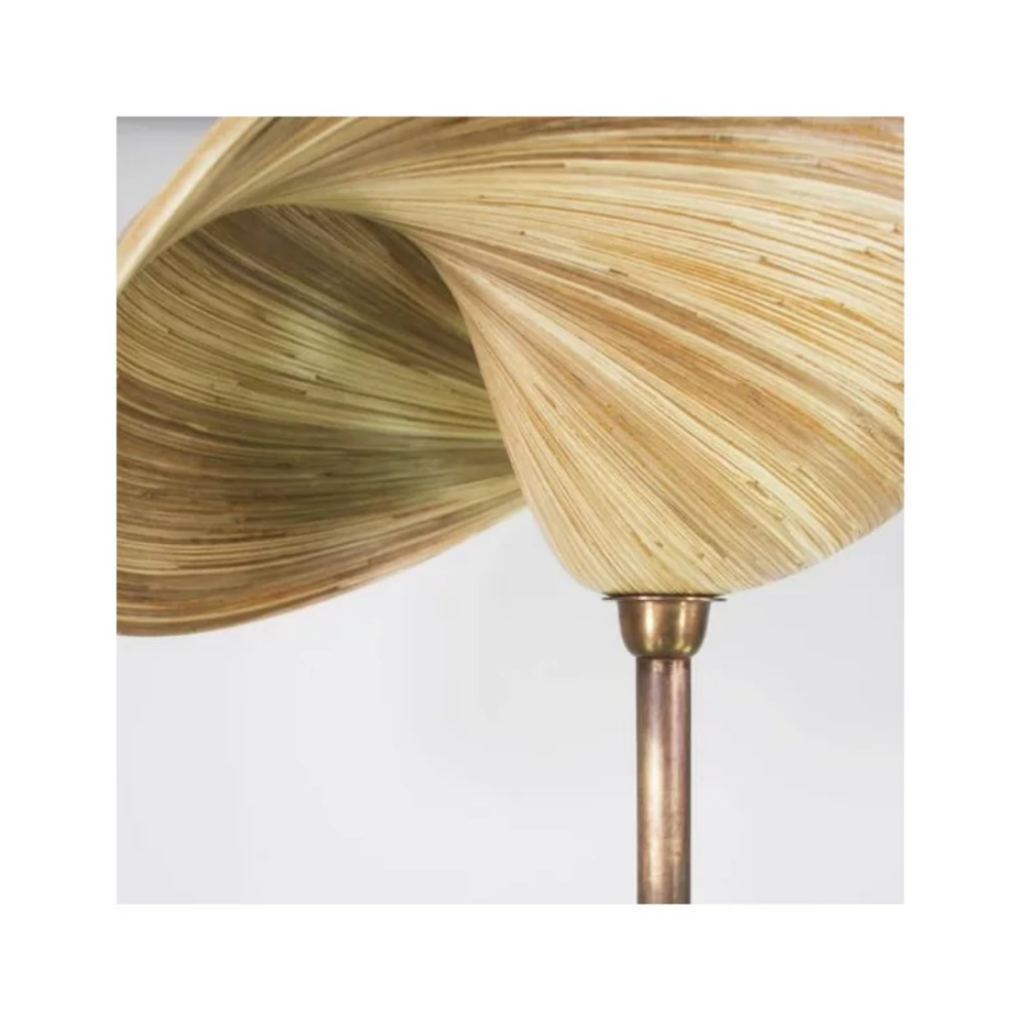 Lampadaire en bronze et bambou EKO
