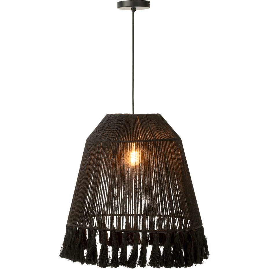 Suspension ronde en jute pour plafond
