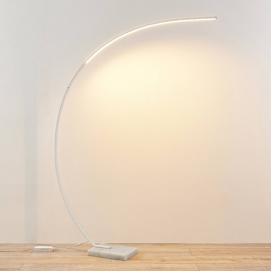 Lampadaire en métal moderneLED, Kendra