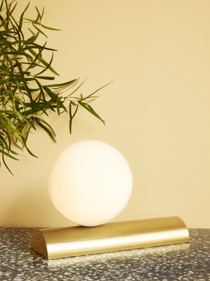 Lampe de table en fer et verre BALANCE