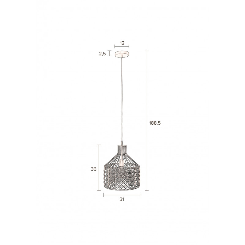Suspension en métal, D.31 , JIM S