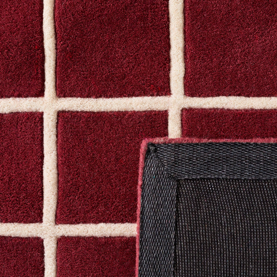 Tapis en laine et coton fait main  d'orage