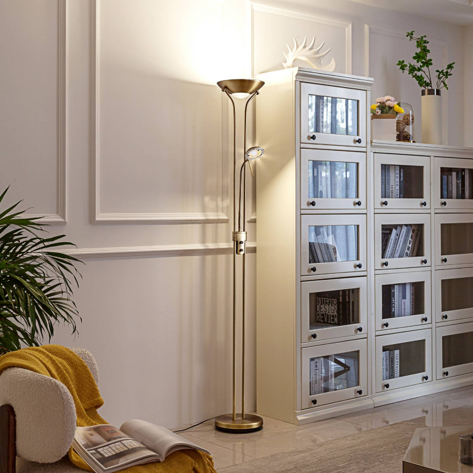 Lampadaire en métal moderneLED, Josefin