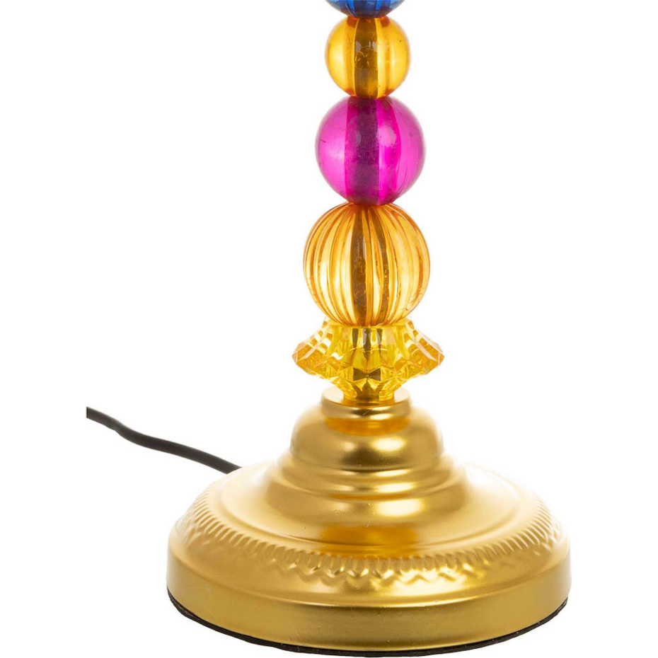 Lampe de table en métal style verrerie artisanale format organique