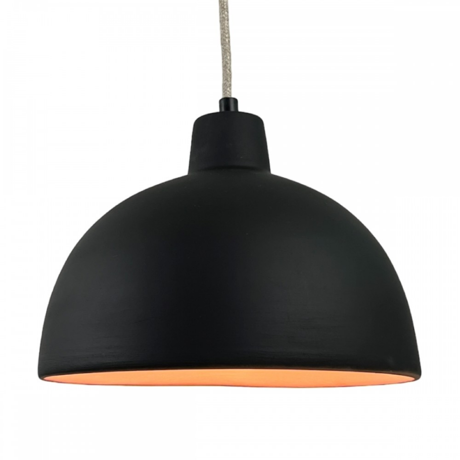 Suspension en terre cuite, CLOCHE LIN