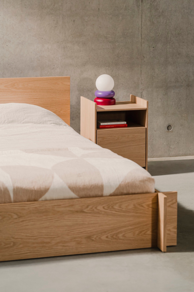 Lampe de table en bois massif OTEM