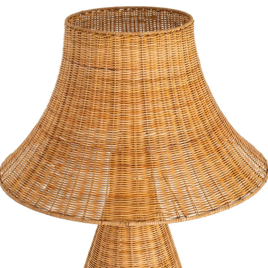 Lampadaire rotin tressé 60x60x118.5cm