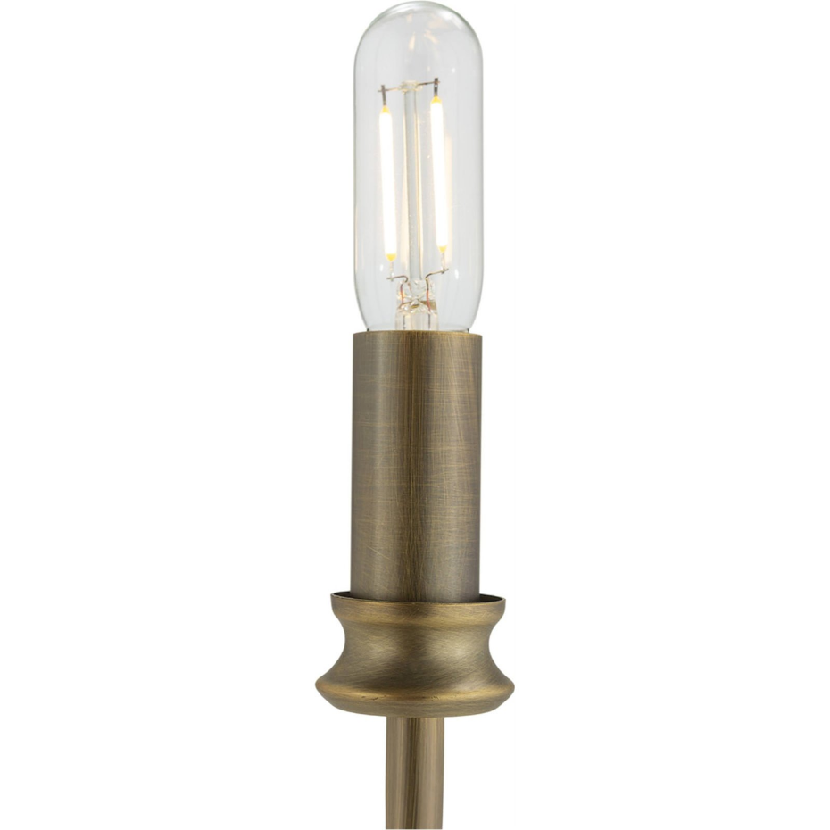 Suspension ronde en laiton vieilli style architecte