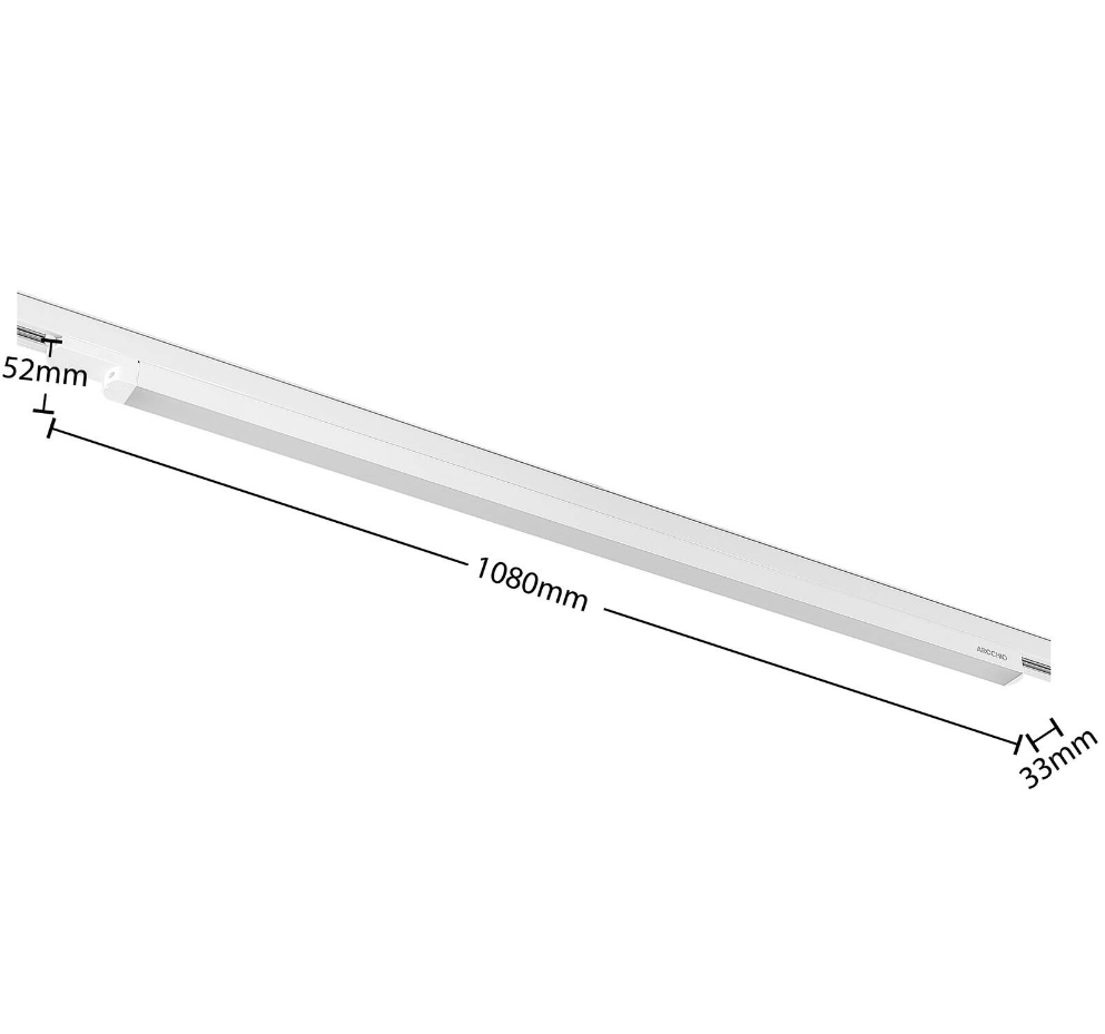 Projecteur pour rail électrique en aluminiumLED