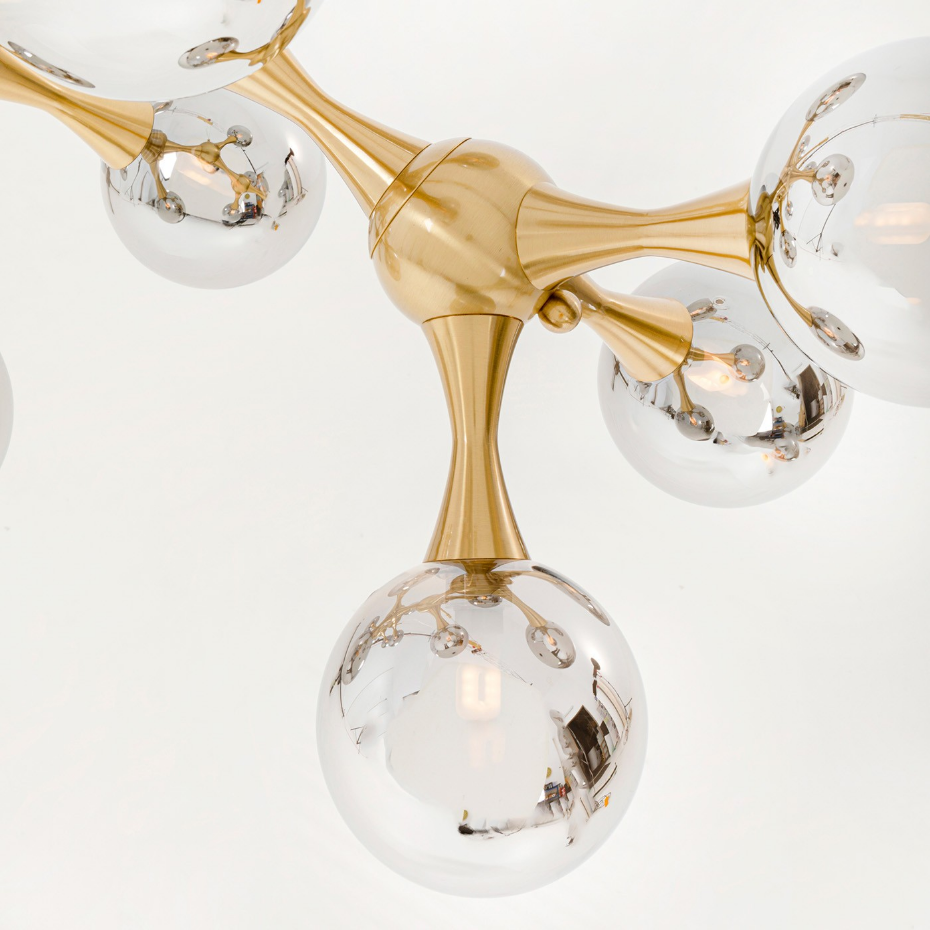 Suspension 14 abat-jours en verre, ATOMIC BALLS