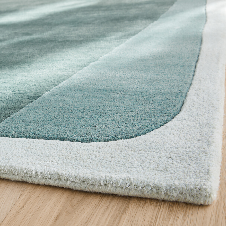 Tapis en lyocell et laine, tufté main, Caldera