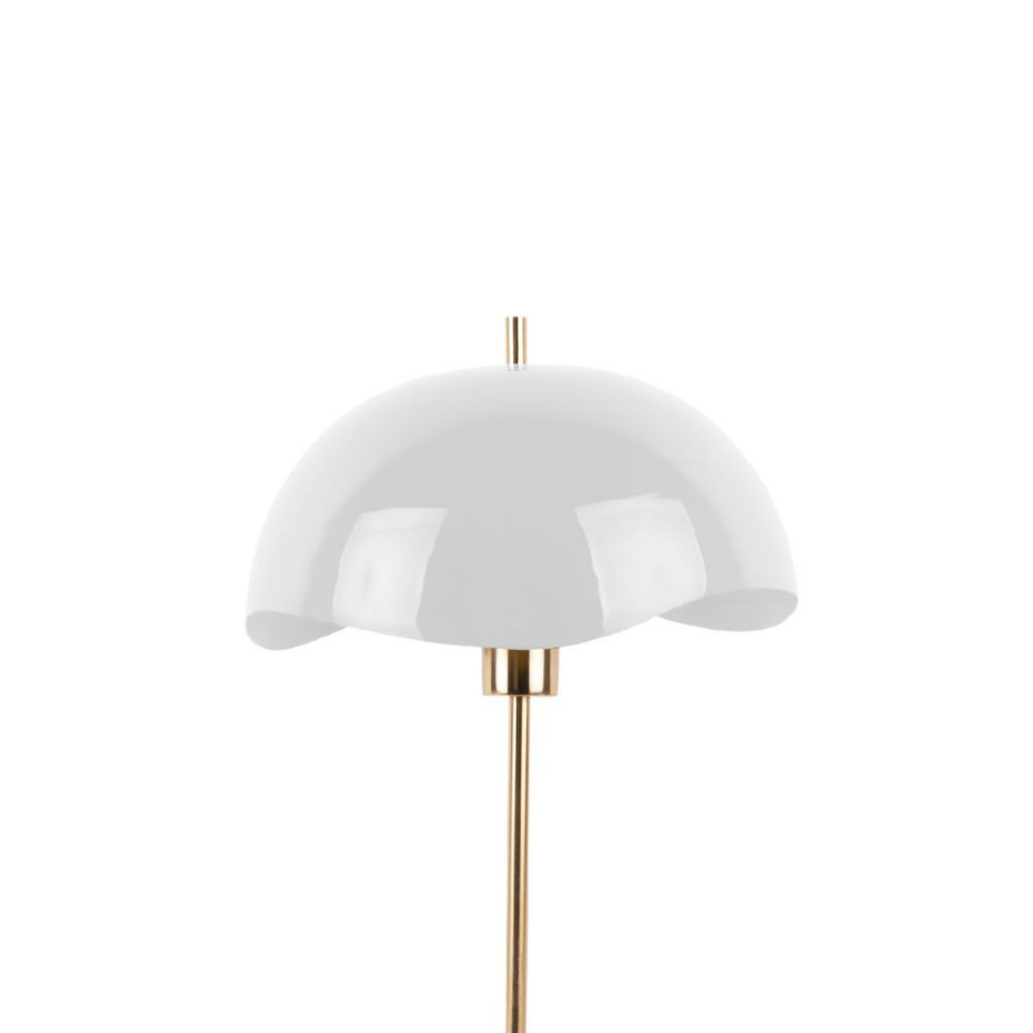 Lampe à poser en métal et marbre- WAVED DOME