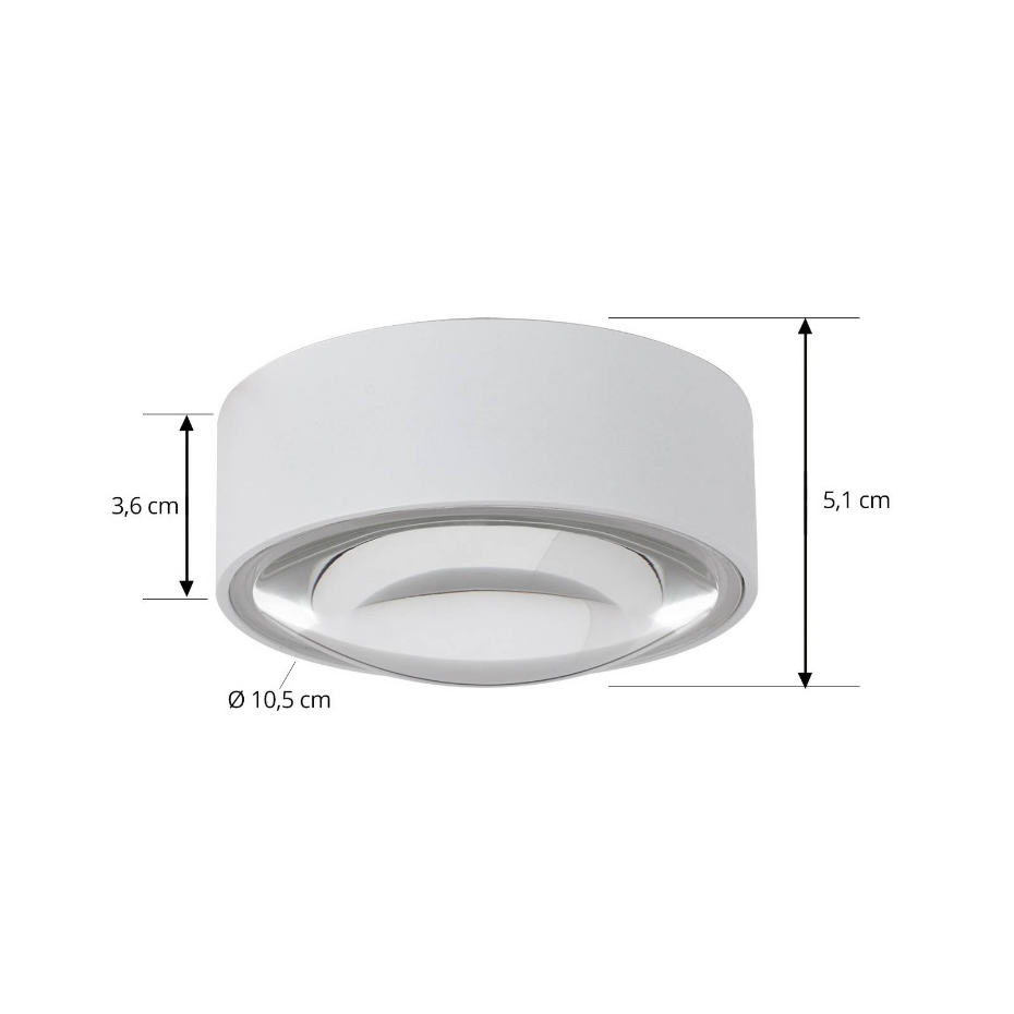 Plafonnier en aluminium moderneLED, Siaka
