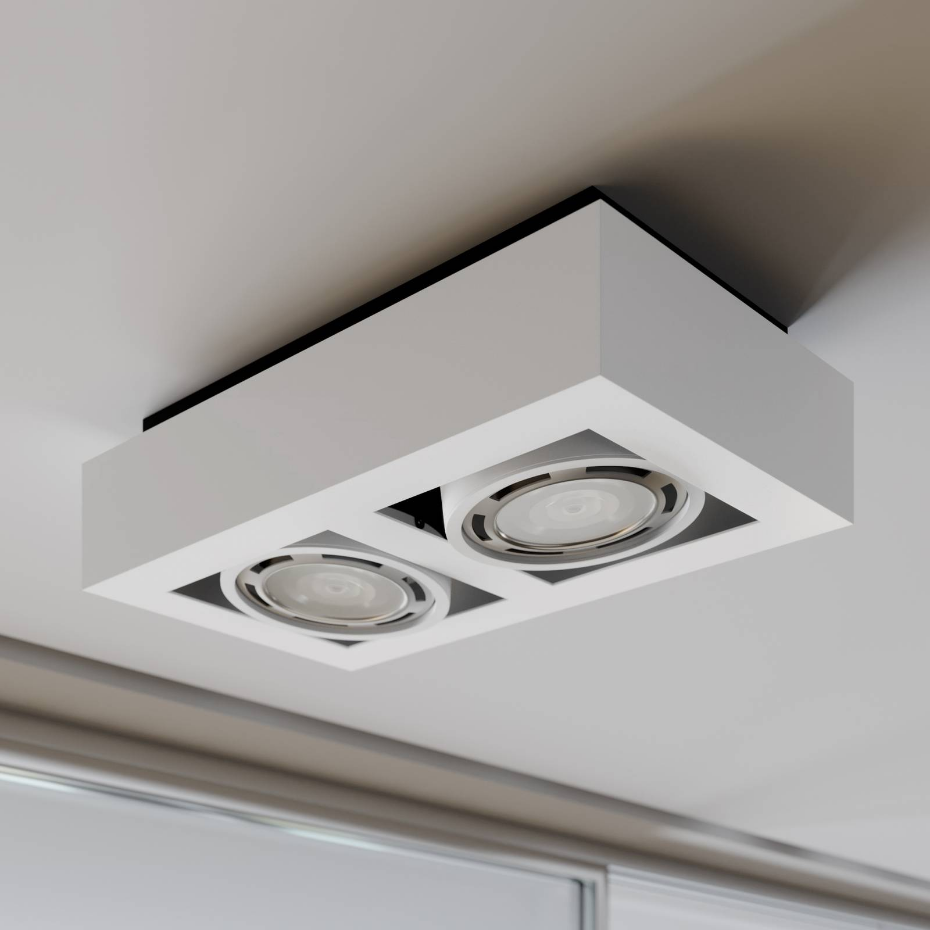 Plafonnier en aluminium moderne, Ronka