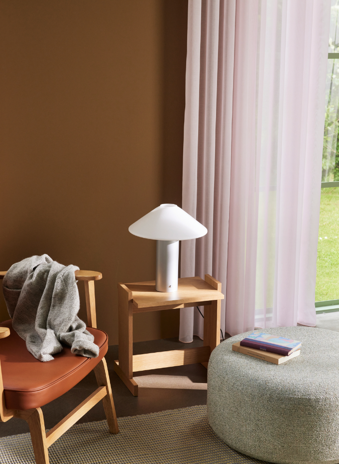 Lampe de table en fer et verre ORBIT