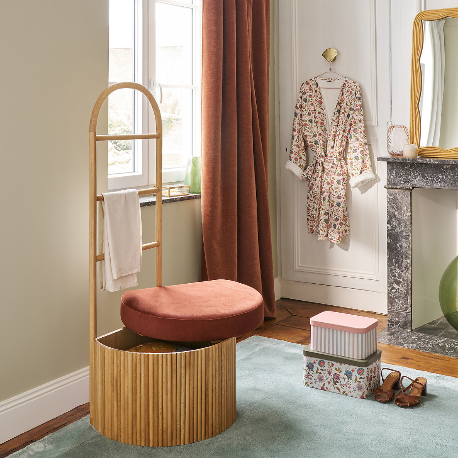 Valet avec coffre de rangement, Tindy
